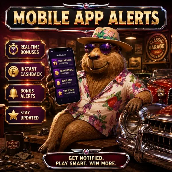 Fröhliches Capybara prüft Mobile-App-Benachrichtigungen für Bonus-Warnungen bei LazyBar Casino
